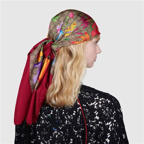 gucci women's head scarf|original Gucci silk scarf.